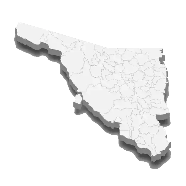 Mapa de Sonora y sus municipios